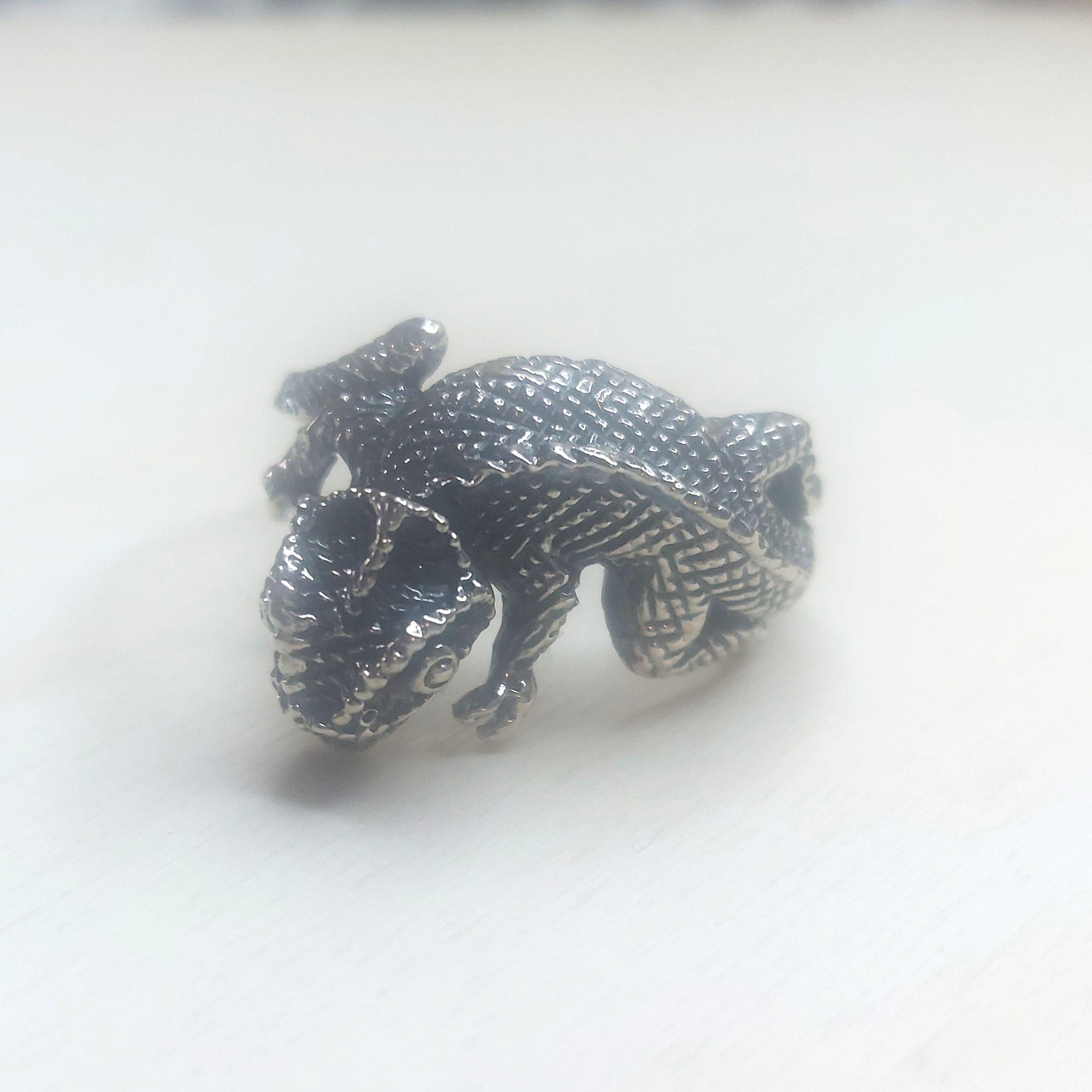 Sterling Silver Chameleon Ring