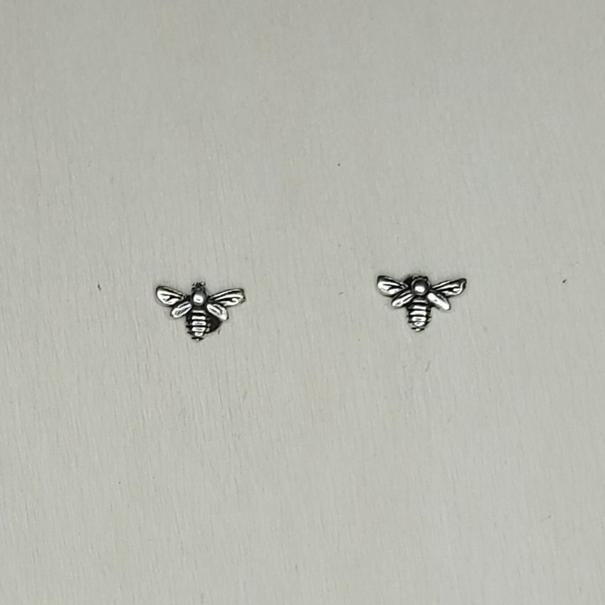 Sterling Silver Bee Studs