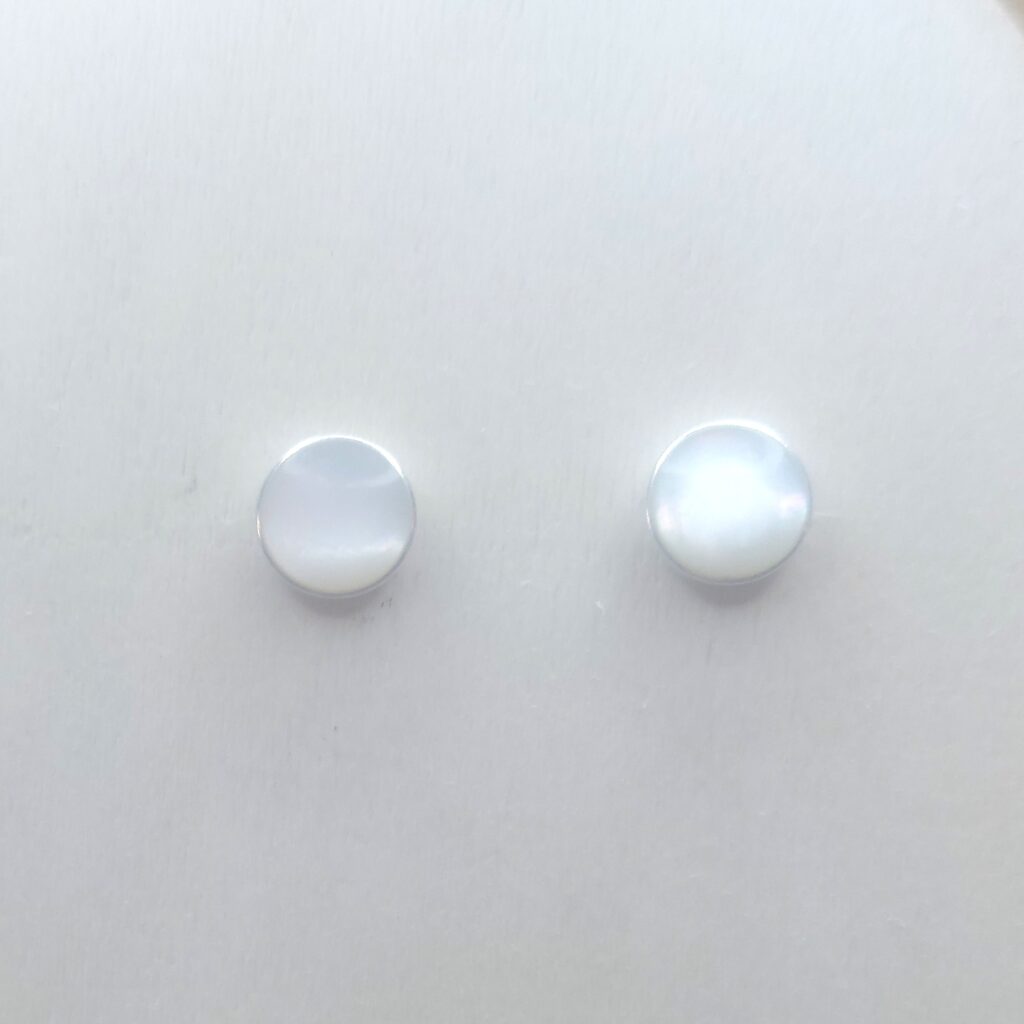 Mother of Pearl & Sterling Silver Studs