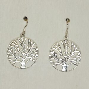 Sterling Silver Tree of Life Earrings