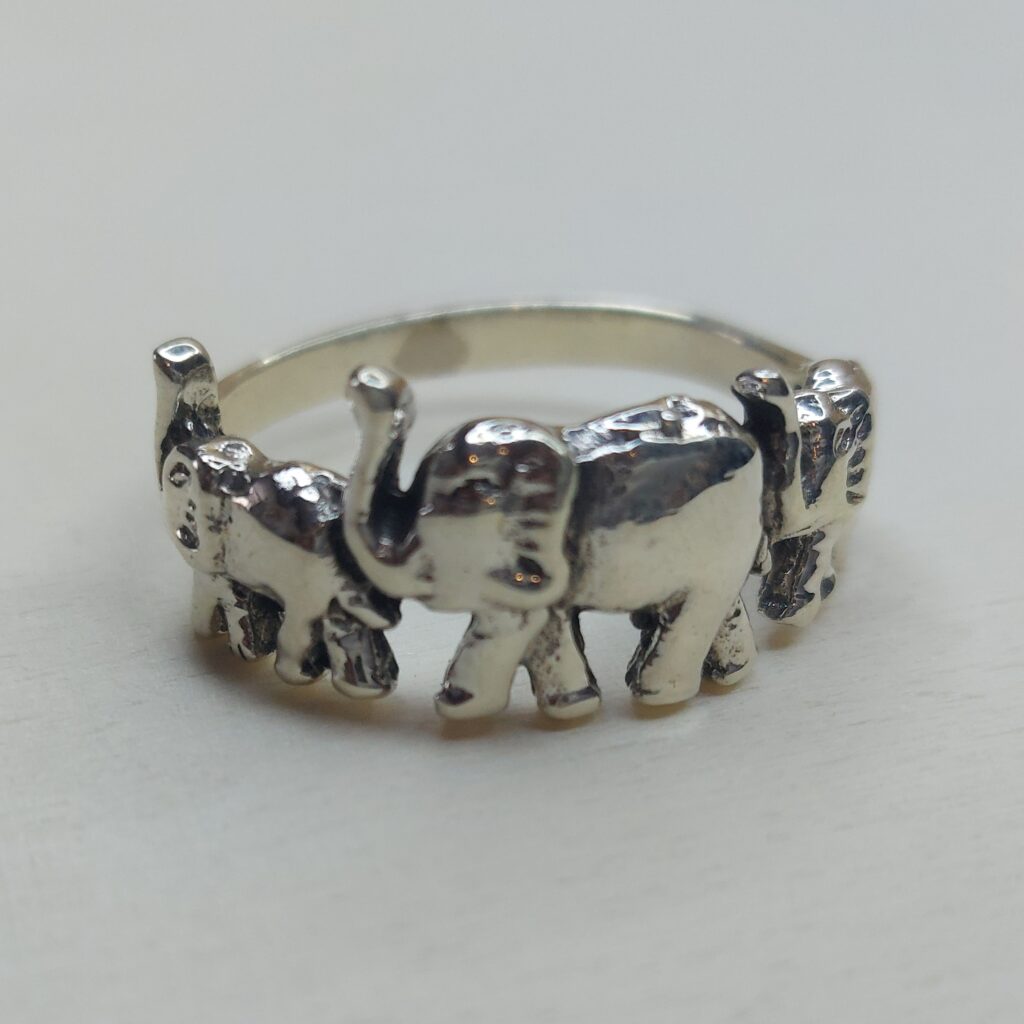 Sterling Silver Elephant Ring