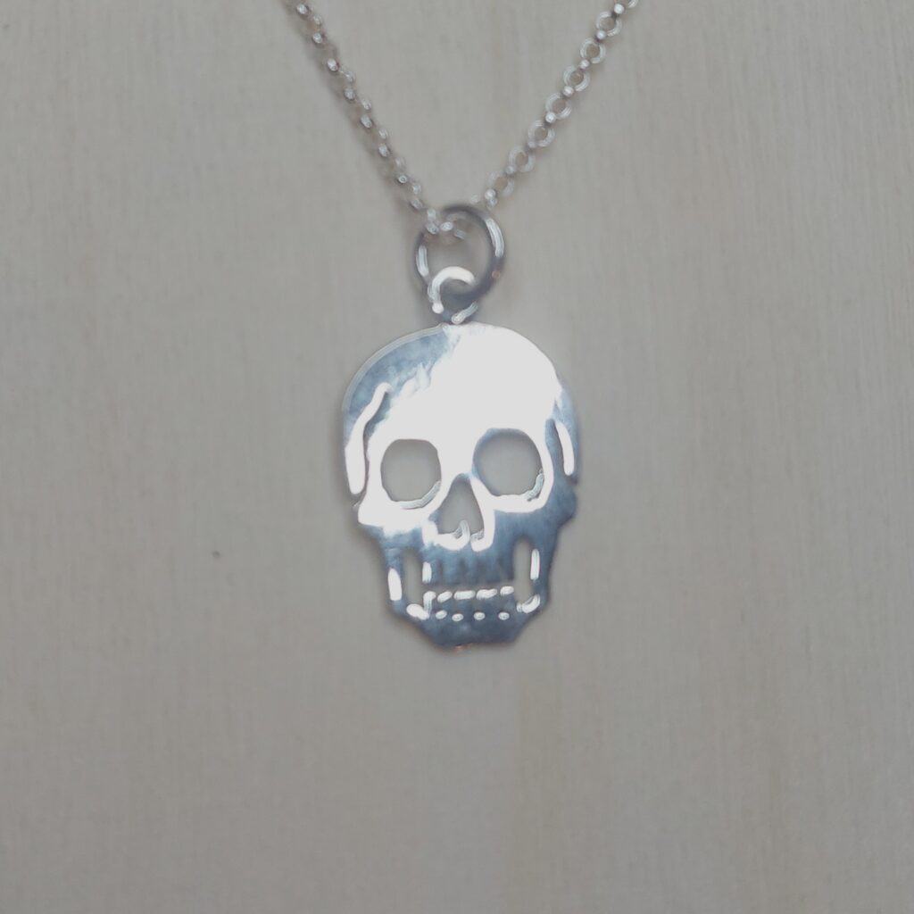 Sterling Silver Skull Pendant