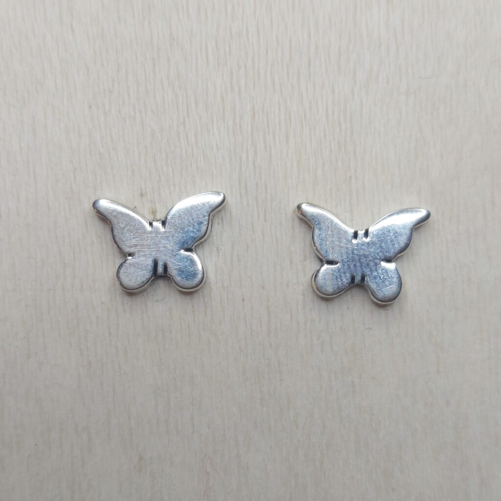 Sterling Silver Butterfly Studs